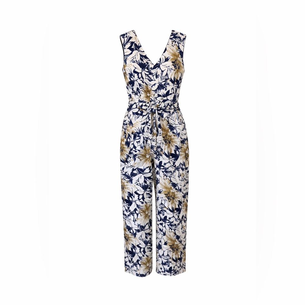 Connected Apparel Size 14 Jumpsuit Linen Blend